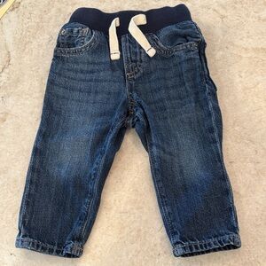 Baby Gap  Dark Blue Knit-Waist Denim Jeans